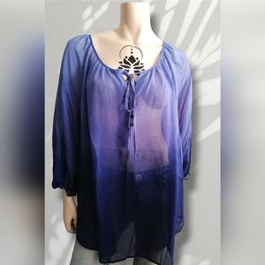 Blouse transparant 3xl